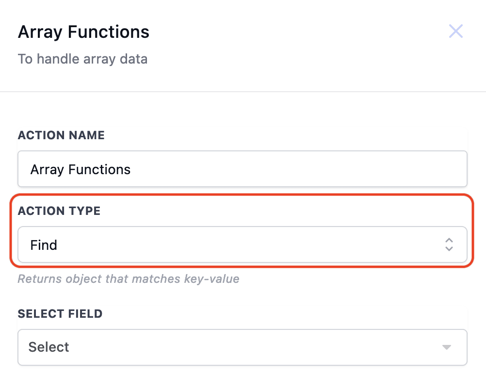Schermata 8 — Azione Workflow - Array Formatter