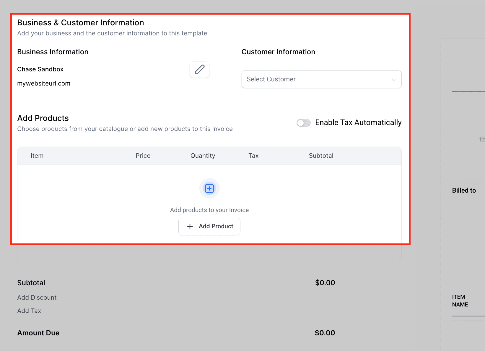 Schermata 3 — Come creare e gestire le fatture ricorrenti in HITLEAD