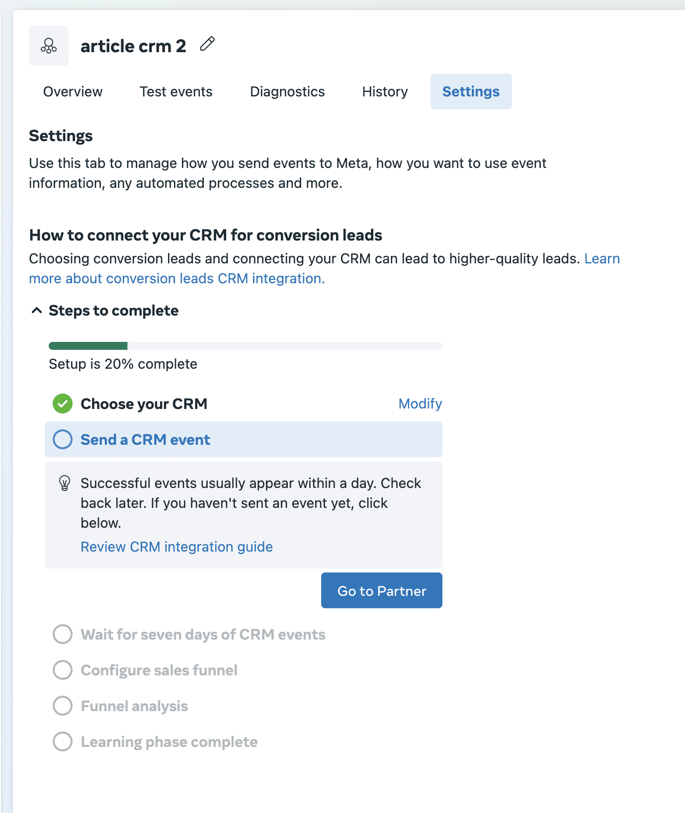 Schermata 9 — Guida alle Conversion Leads di Facebook