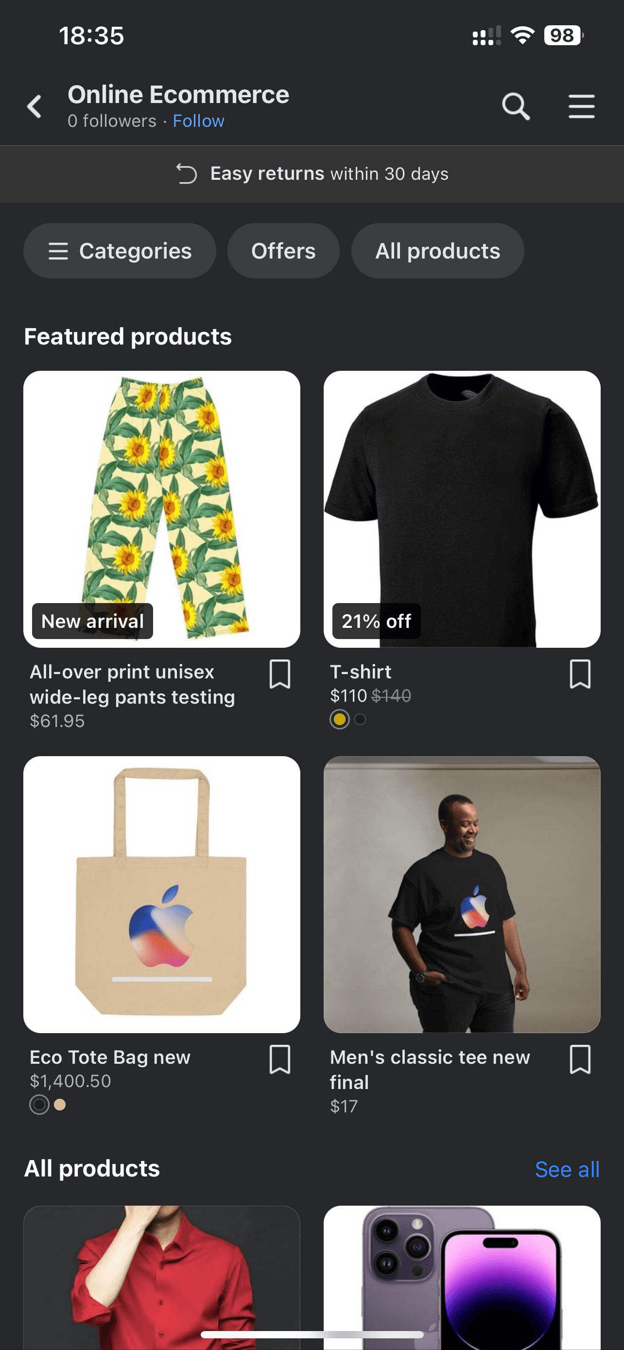 Schermata 28 — Come vendere prodotti su Facebook e Instagram Shops?