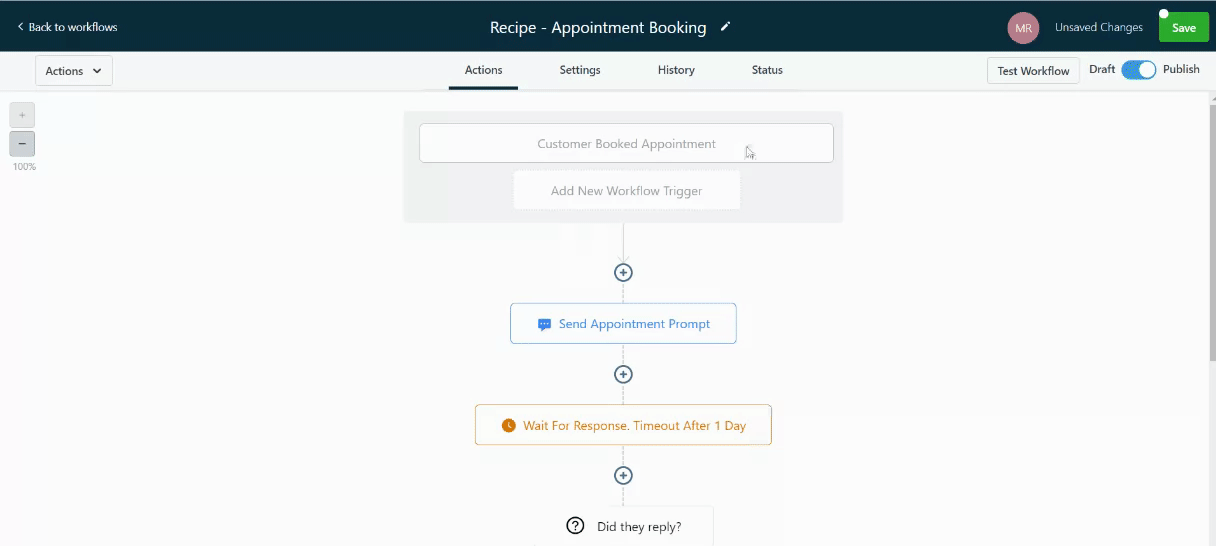 Schermata 2 — Come allegare file MMS usando i Valori Personalizzati