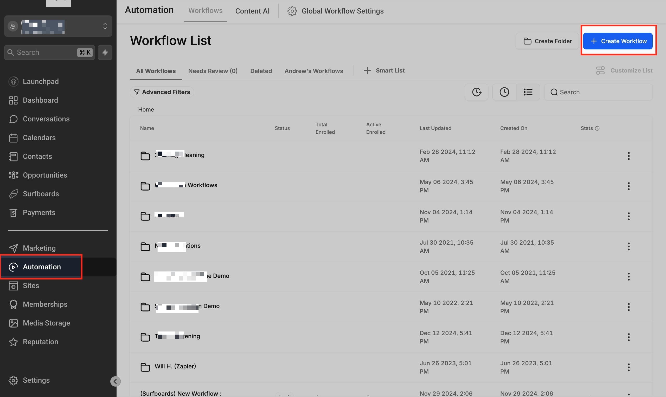 Schermata 1 — Workflow Trigger - Opportunity Changed