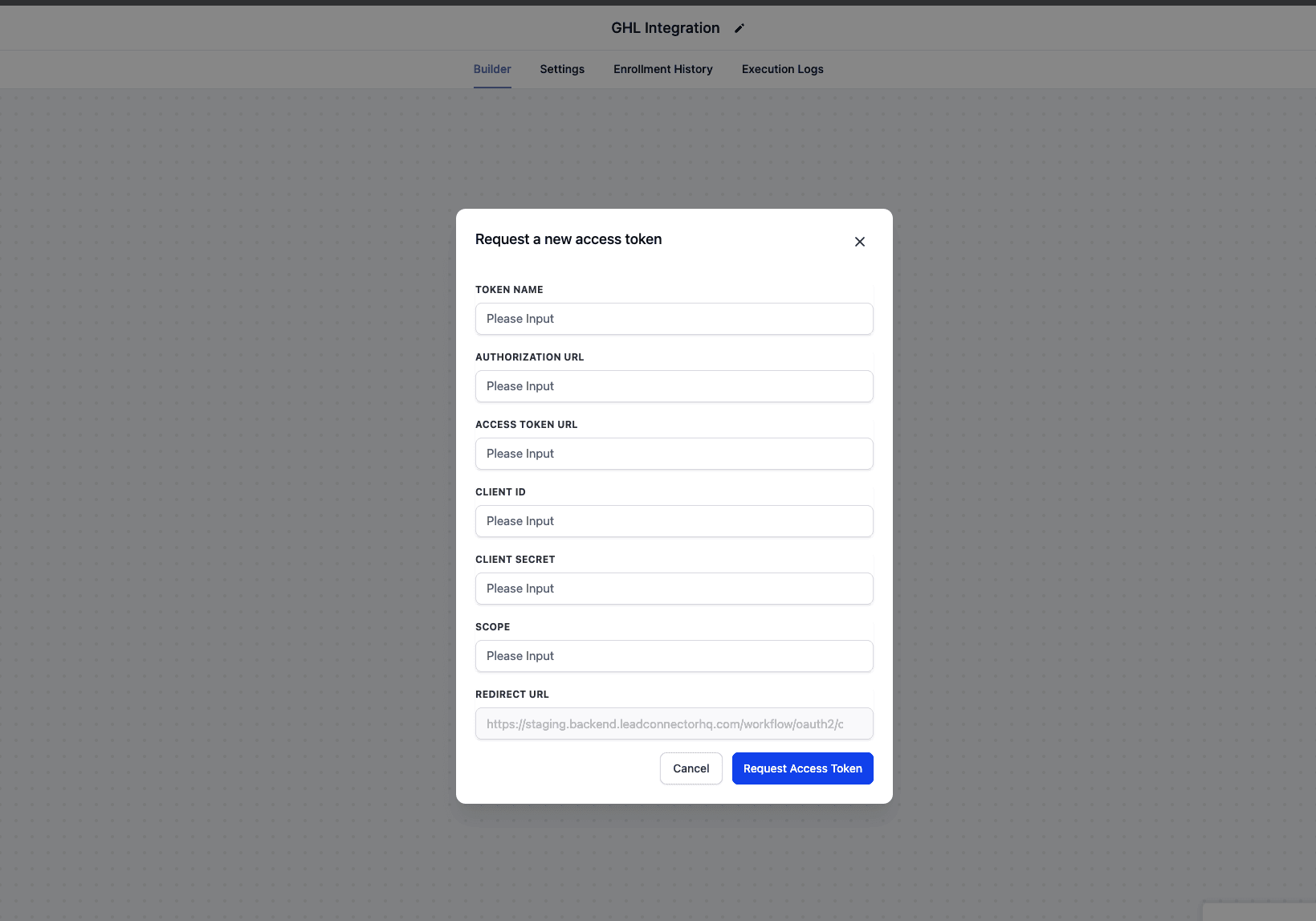 Schermata 4 — Workflow - OAuth2 nel Webhook Personalizzato