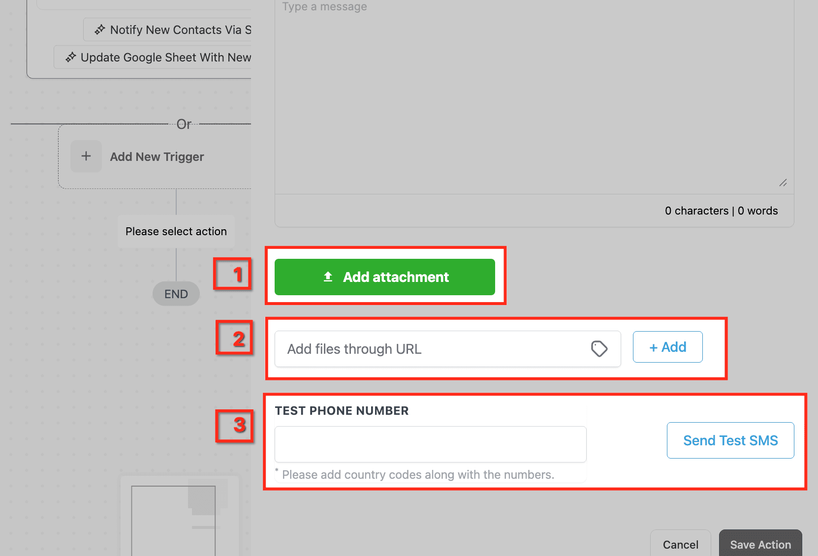 Schermata 10 — Azione Workflow - Notifica Interna