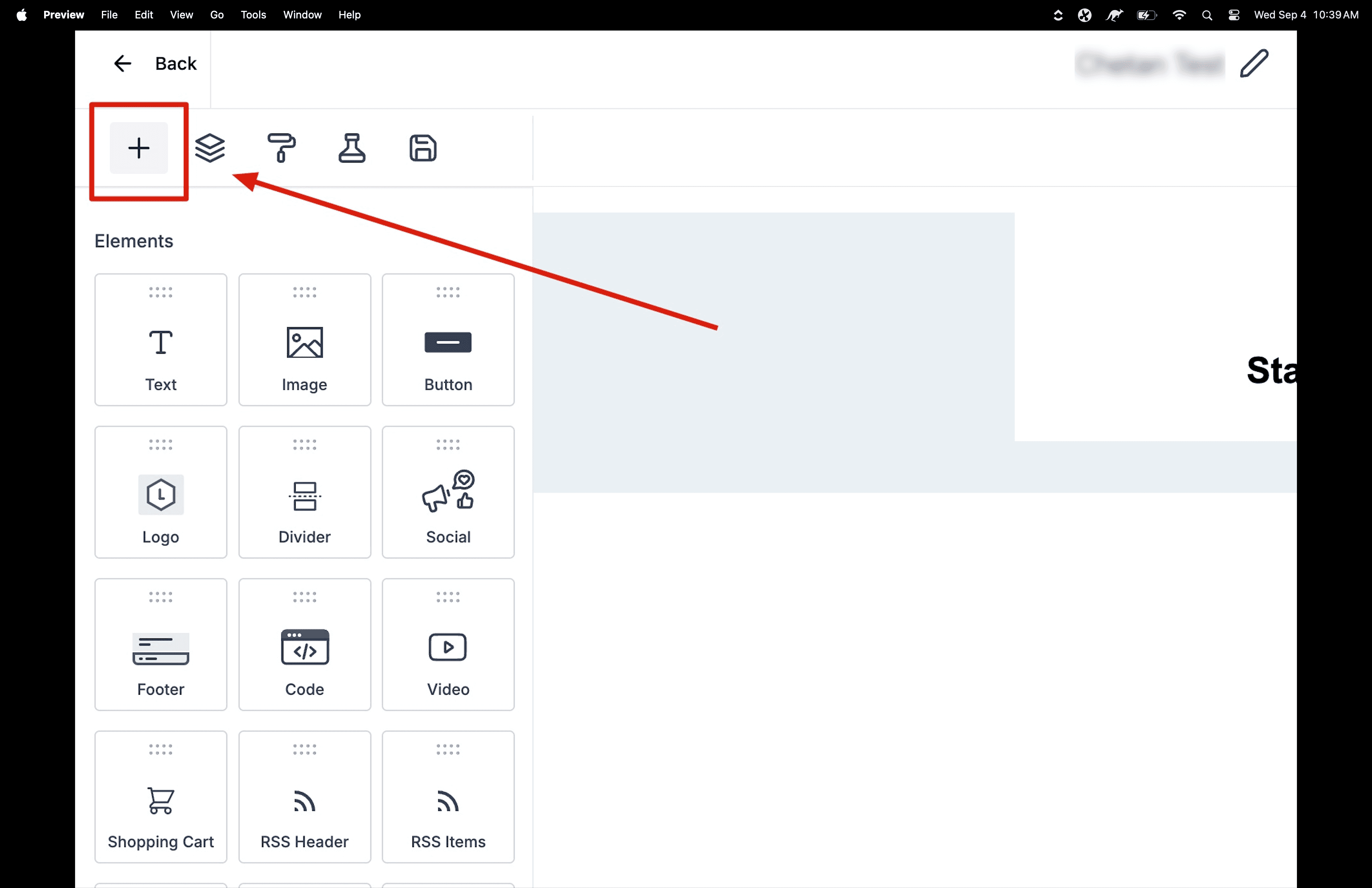 Schermata 5 — Come usare l'Email Builder e il suo Editor Inline