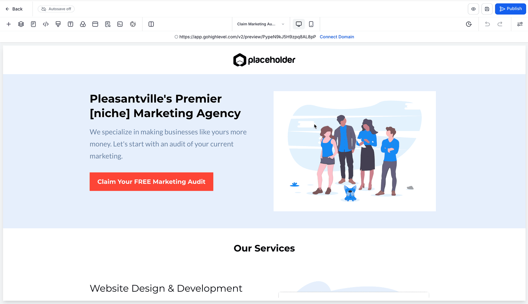 Schermata 4 — Usare Font Personalizzati in Funnel e Siti Web
