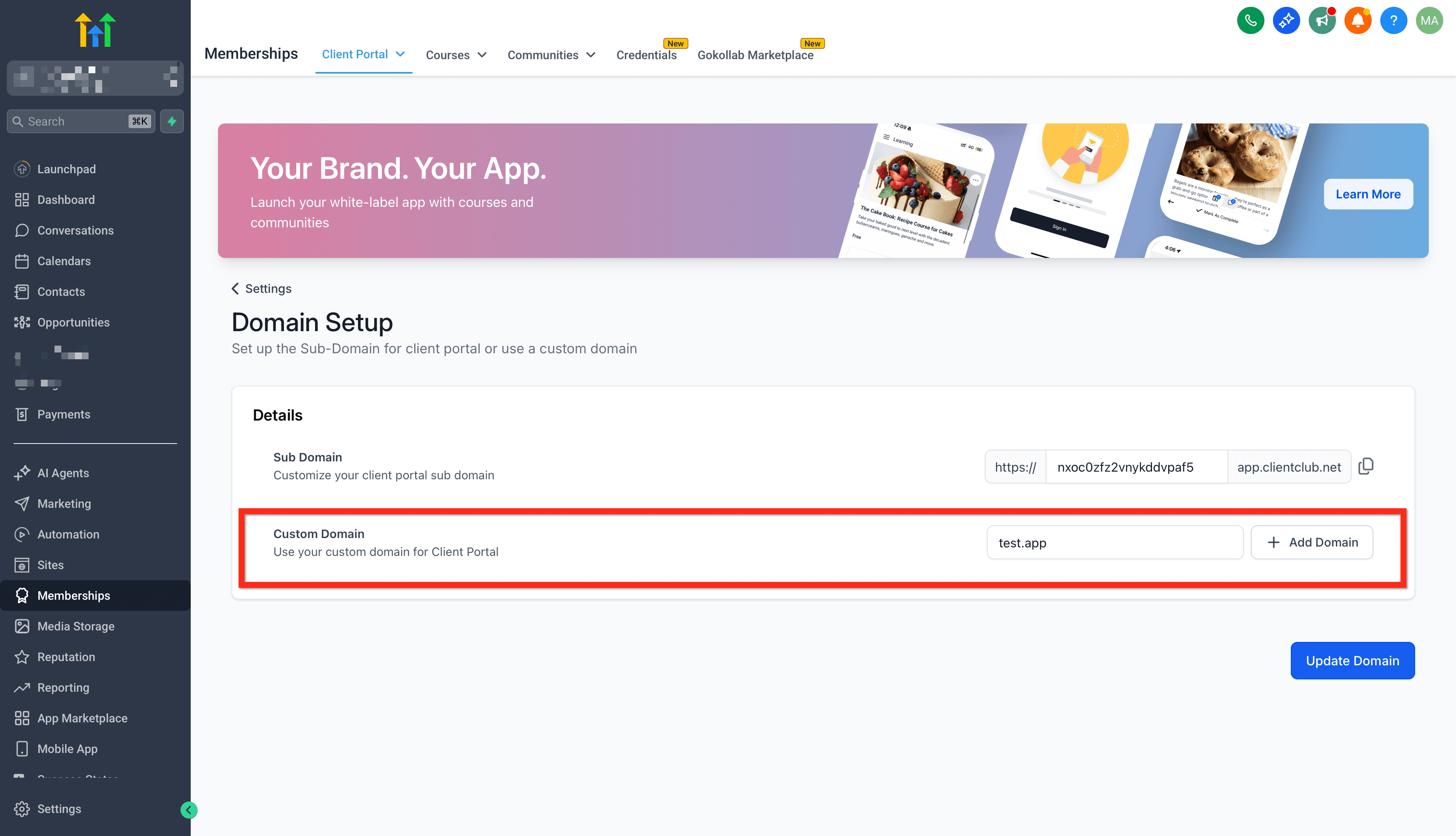 Schermata 3 — Come configurare il Client Portal?
