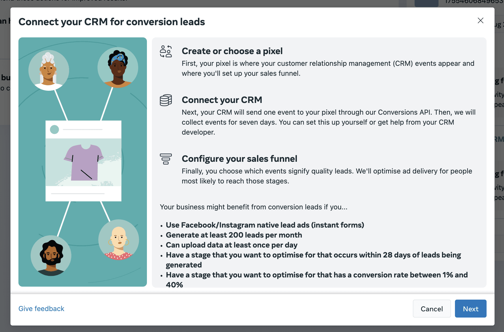 Schermata 4 — Guida alle Conversion Leads di Facebook