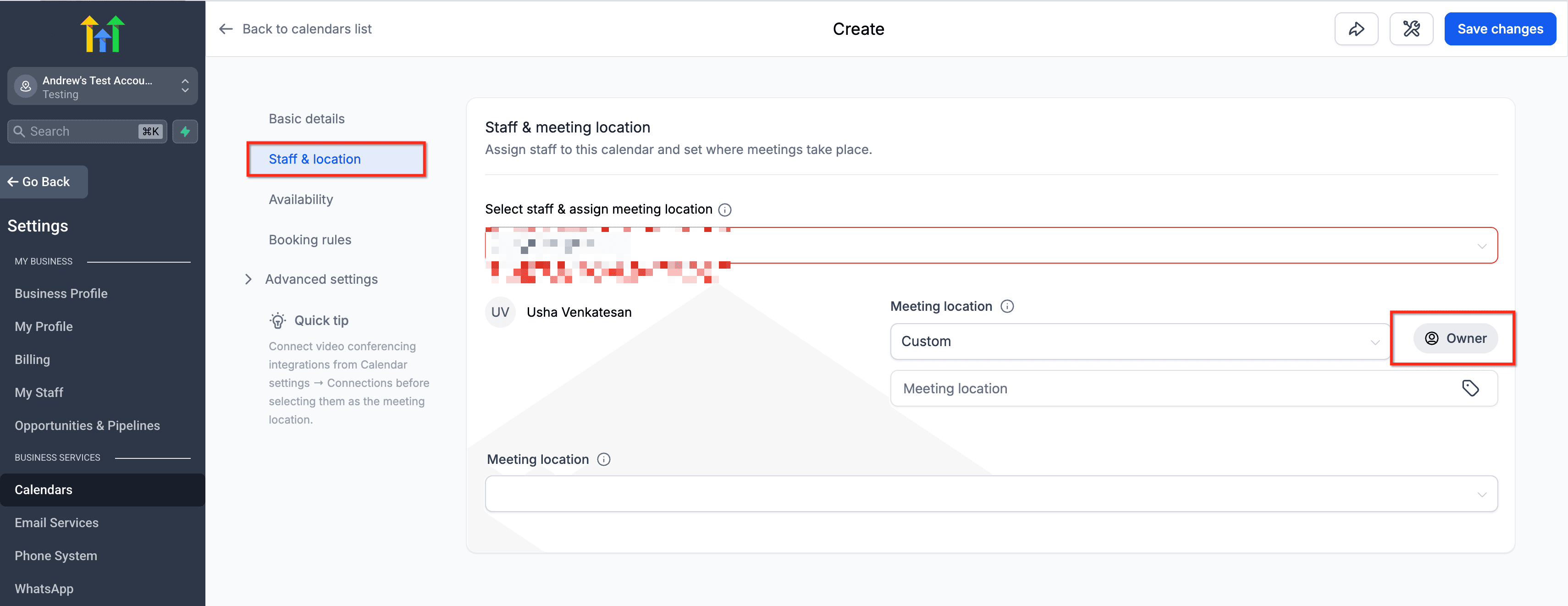 Schermata 3 — Creare Calendari per Prenotazione Collettiva