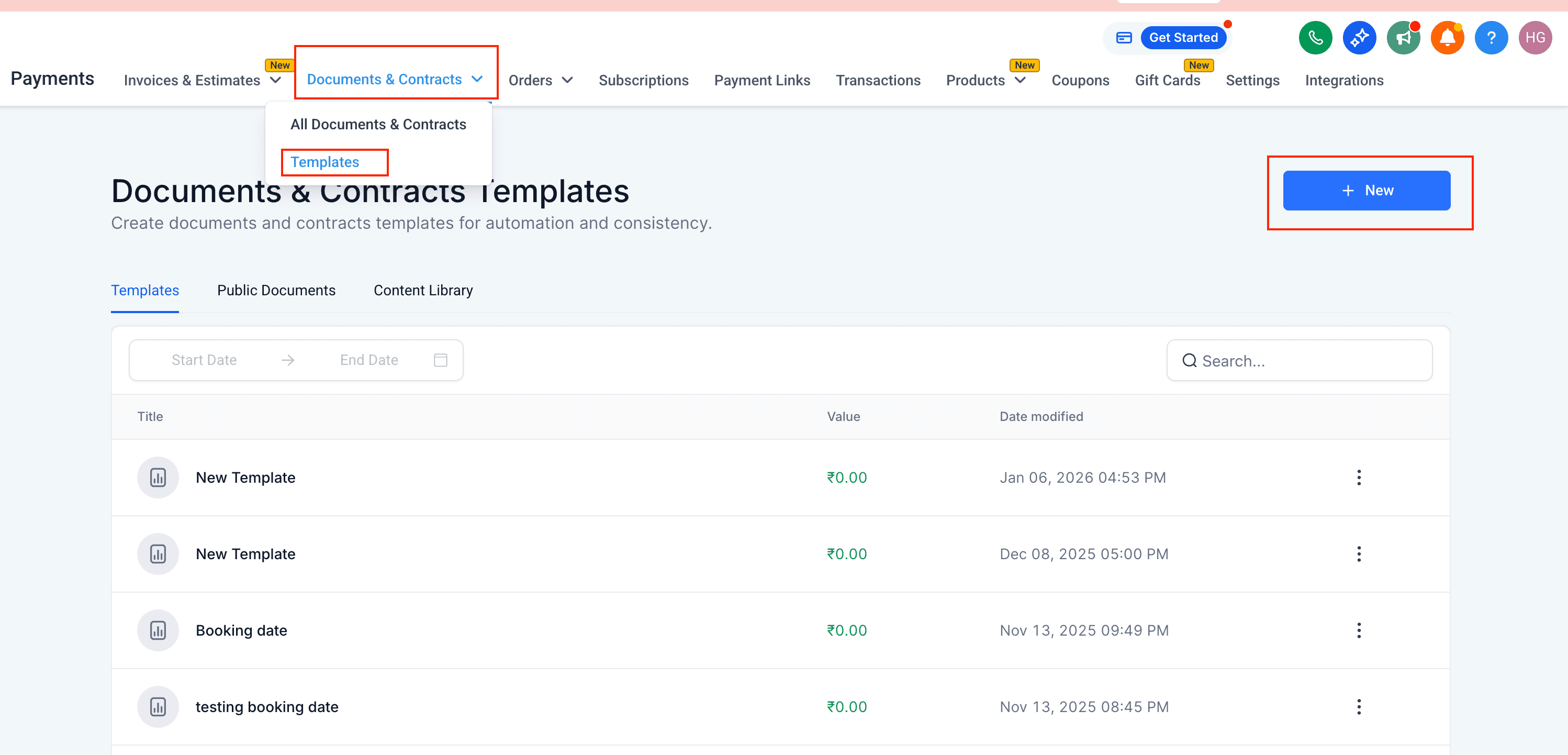 Schermata 6 — Come creare e inviare template di documenti o contratti automaticamente in un Workflow