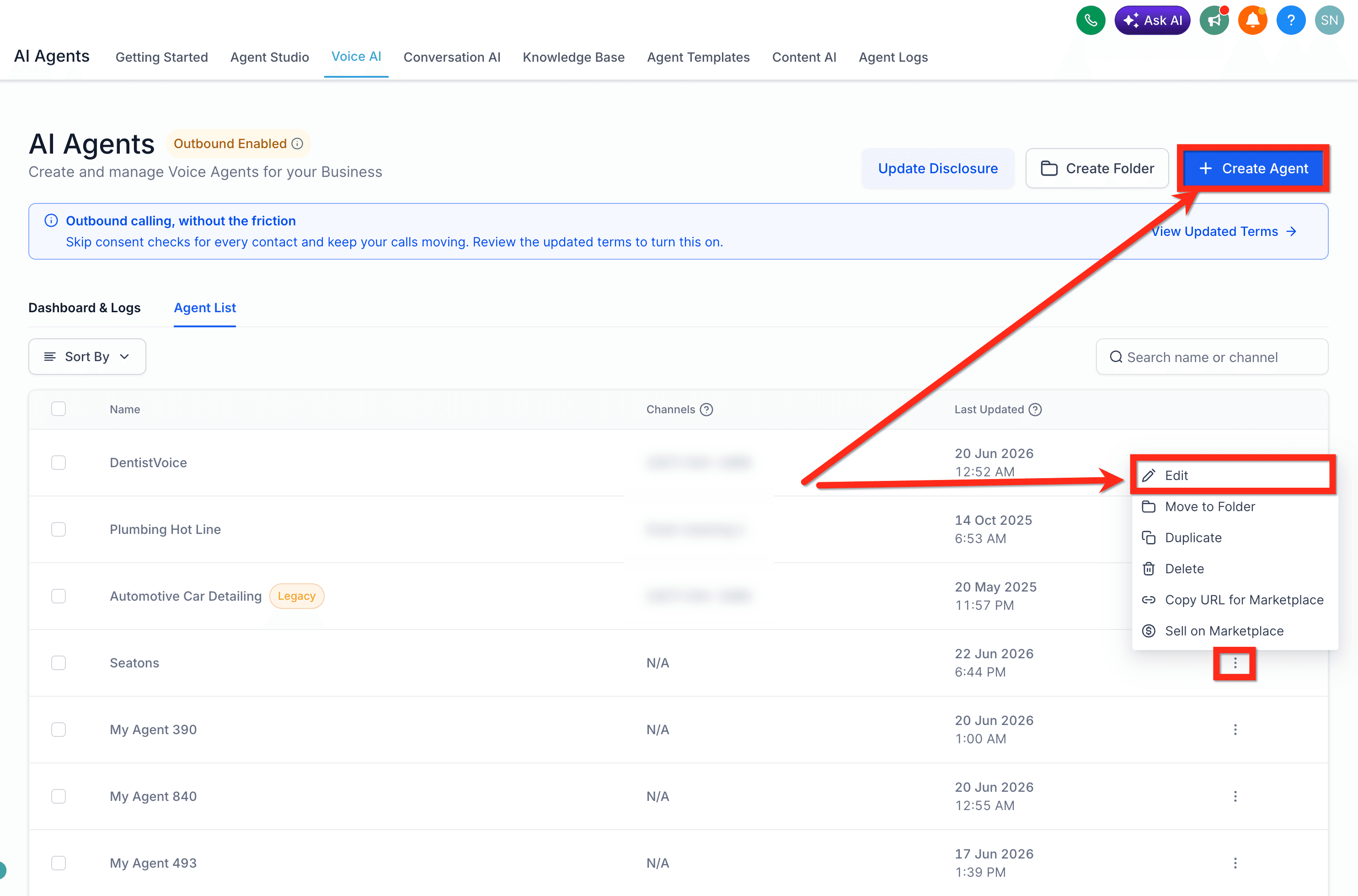 Schermata 2 — Supporto multilingua per gli agenti Voice AI