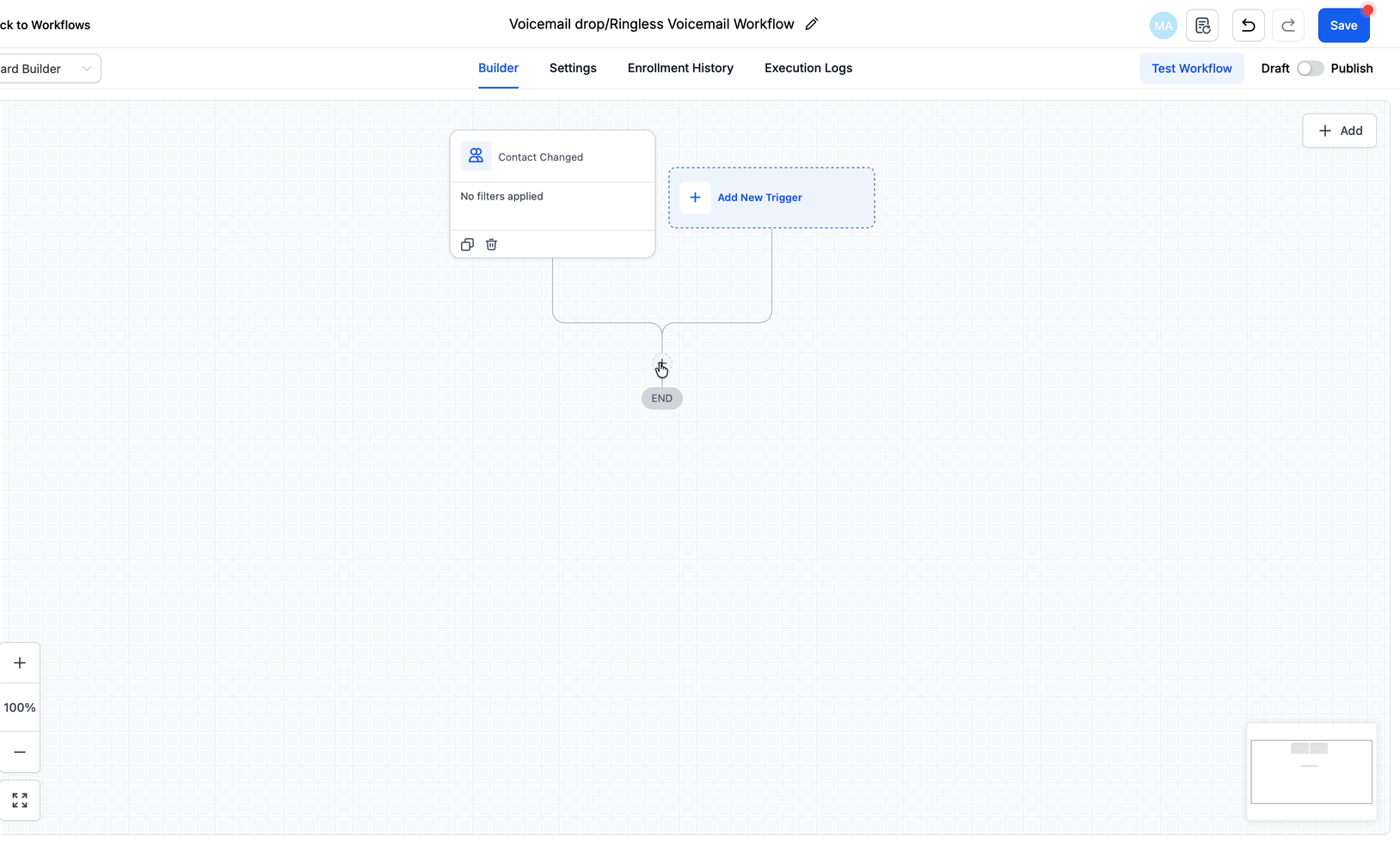 Schermata 3 — Voicemail Senza Squillo e Voicemail Drop in HITLEAD: Guida alla Configurazione