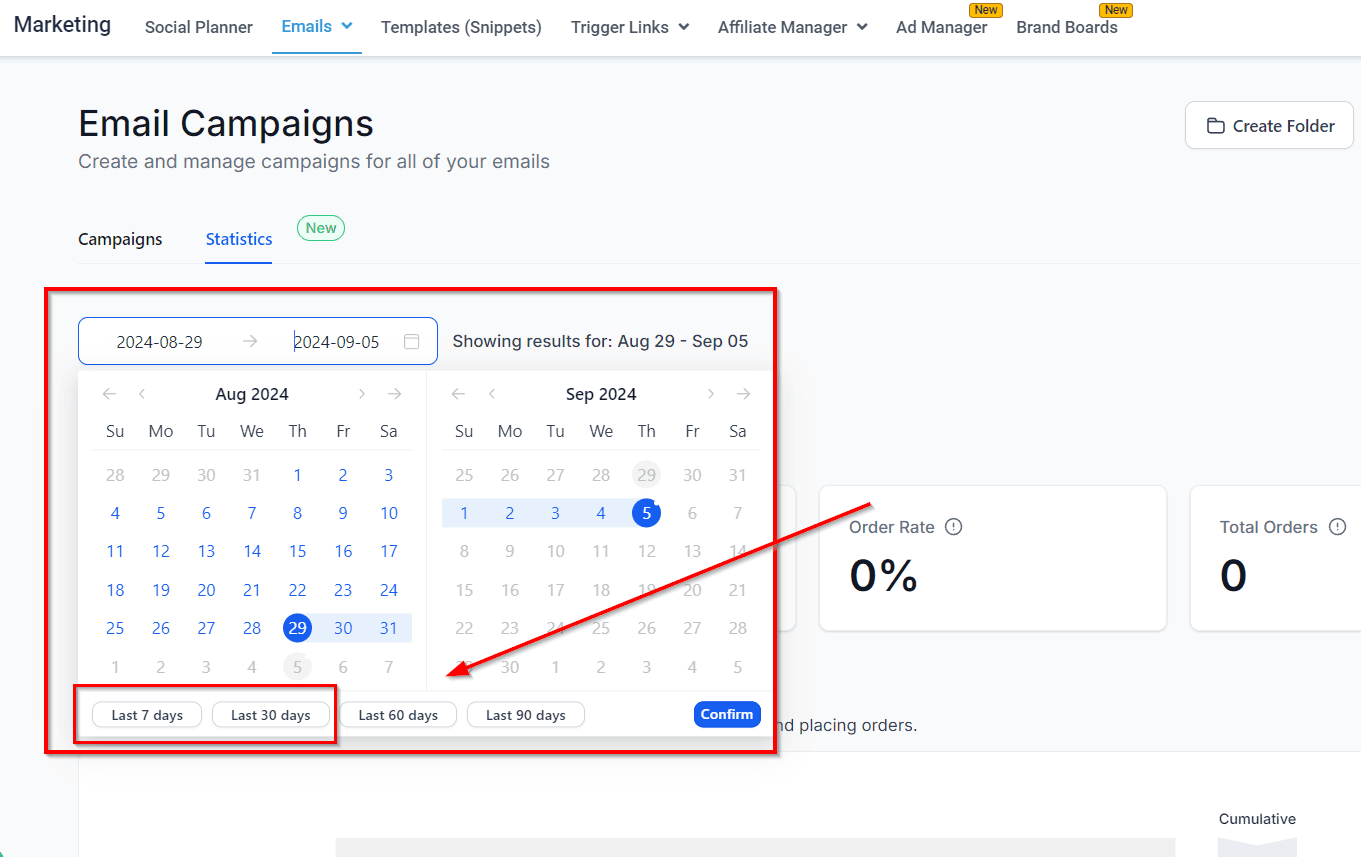 Schermata 6 — Guida alle Statistiche delle Campaign Email