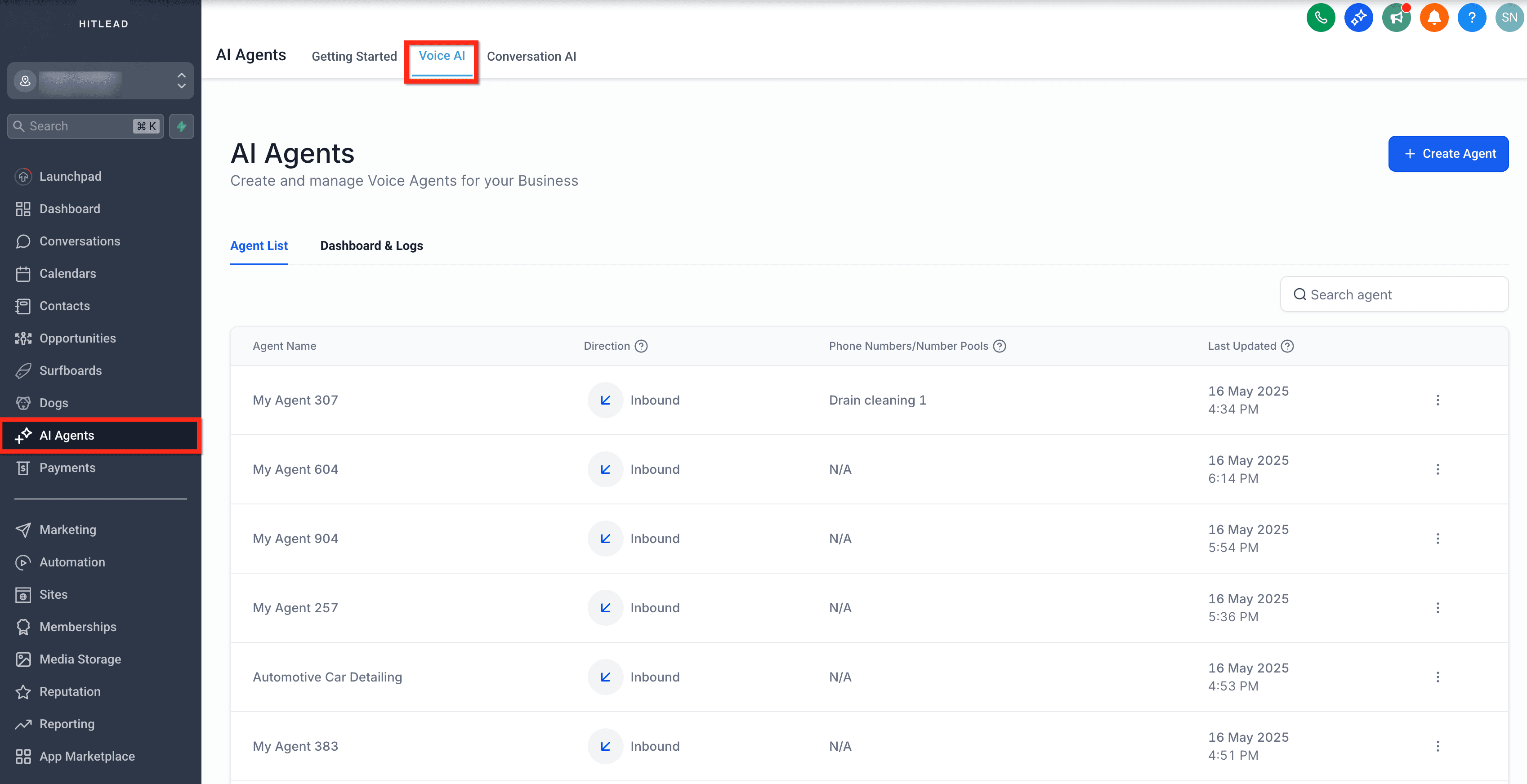 Schermata 1 — Integrazione della Knowledge Base per gli Agenti Voice AI