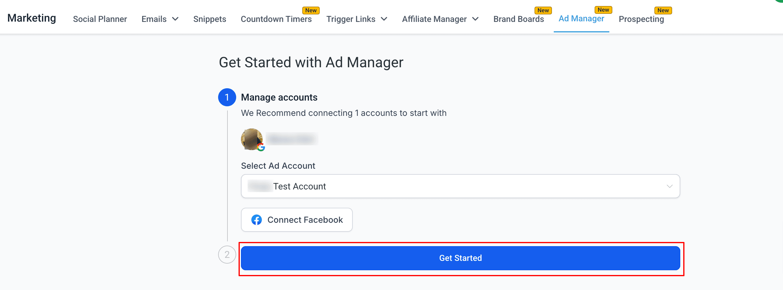 Schermata 5 — Connetti Google con Ad Manager