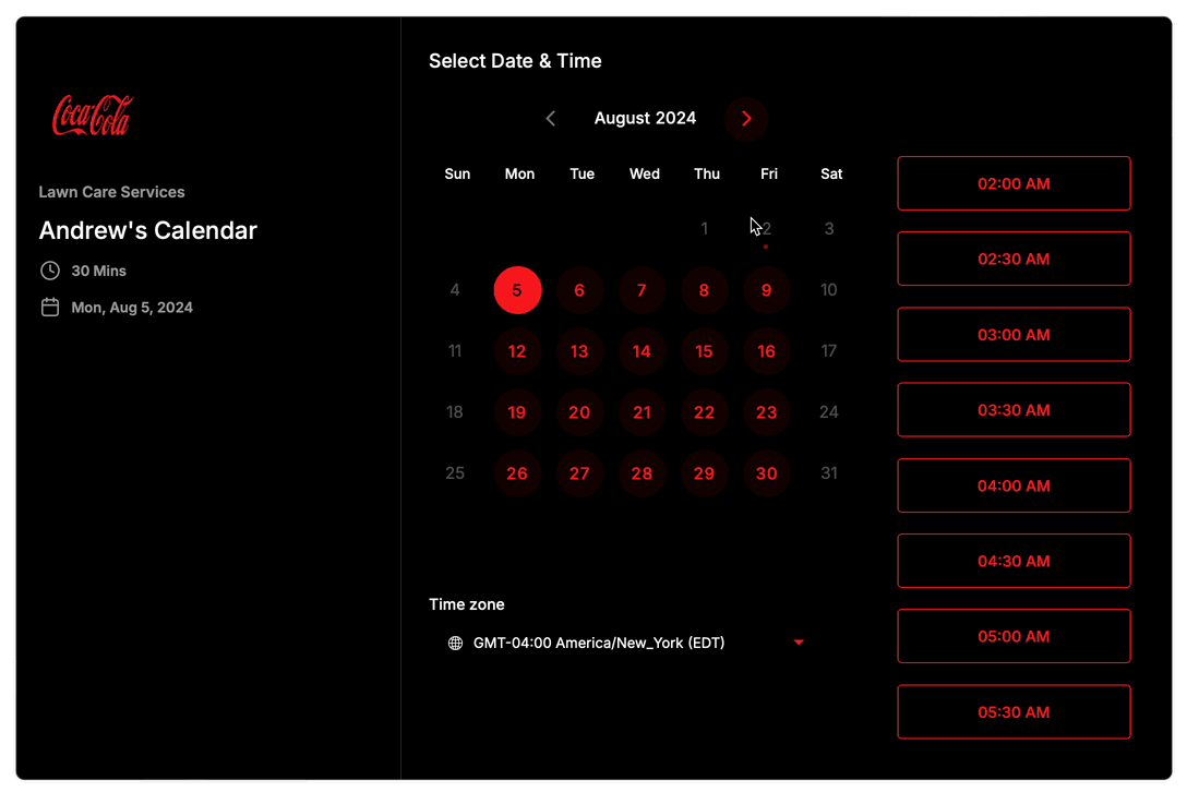 Schermata 13 — Personalizzare i colori del calendario