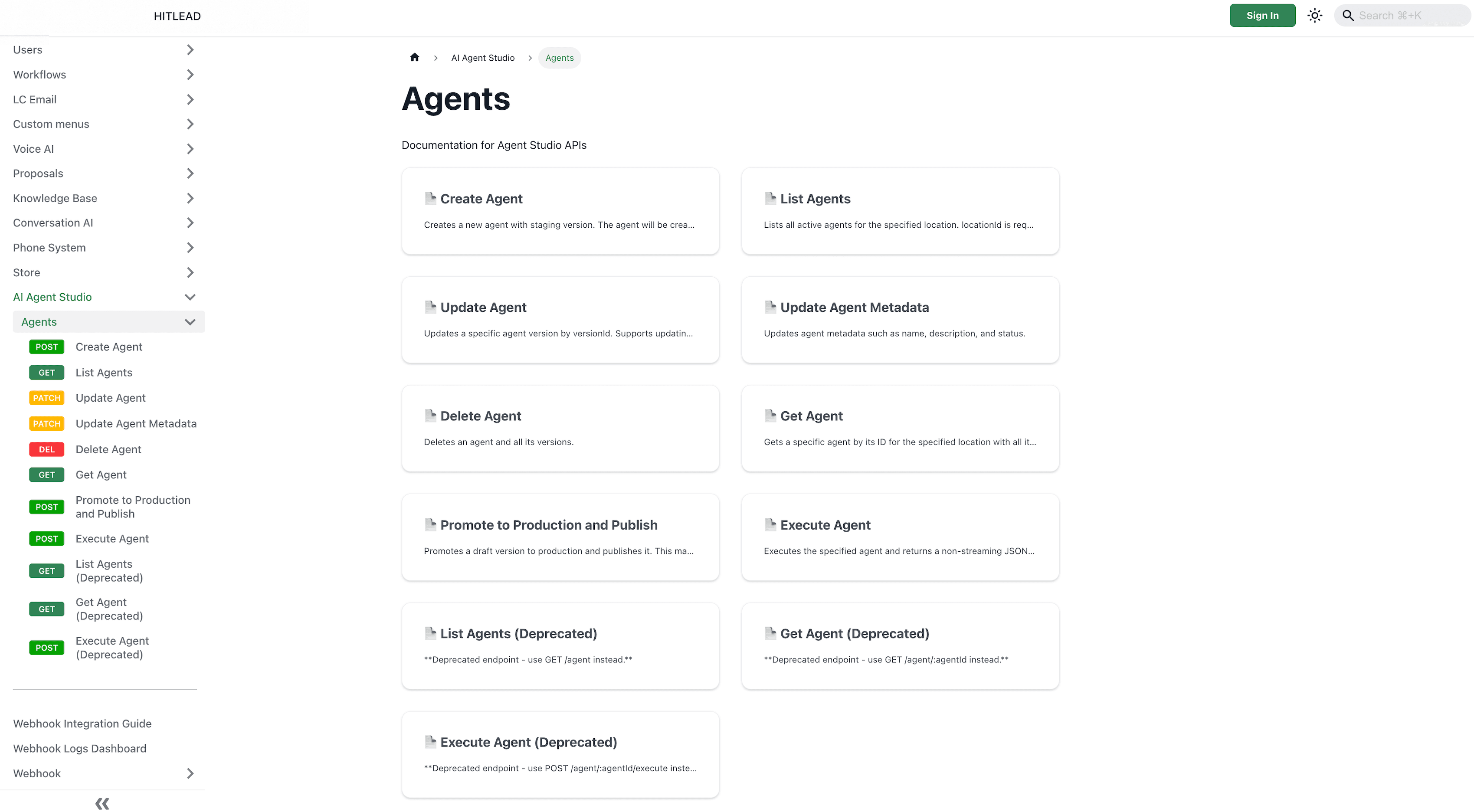 Schermata 1 — Come Usare le API Pubbliche in Agent Studio