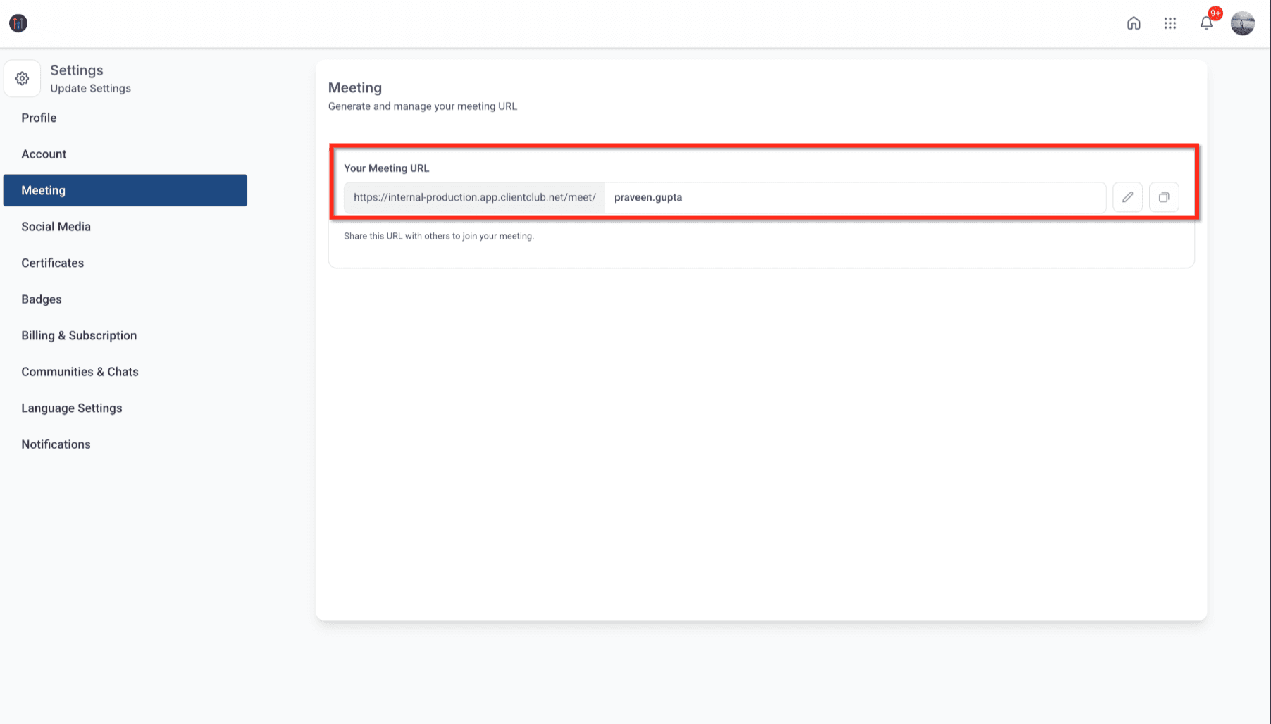 Schermata 2 — Miglioramenti alle Live Session delle Communities: Link Riunione Personali, Recordings Hub e Cancellazione del Rumore