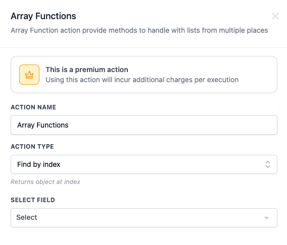 Schermata 13 — Azione Workflow - Array Formatter