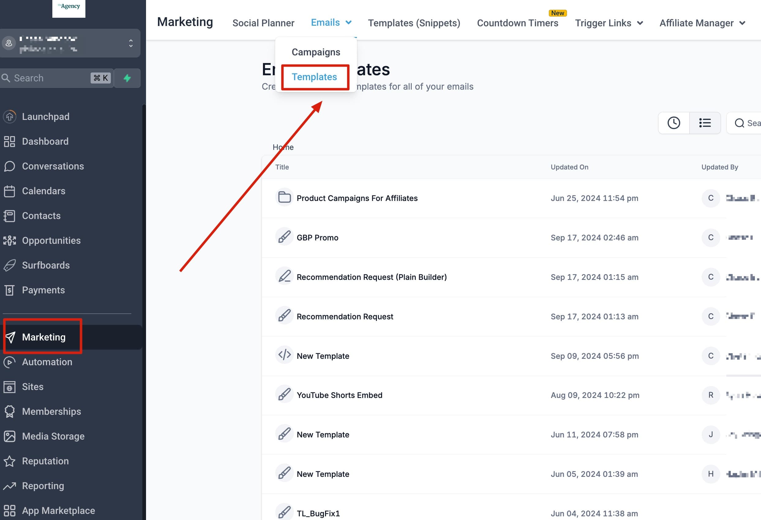 Schermata 2 — Come usare l'Email Builder e il suo Editor Inline