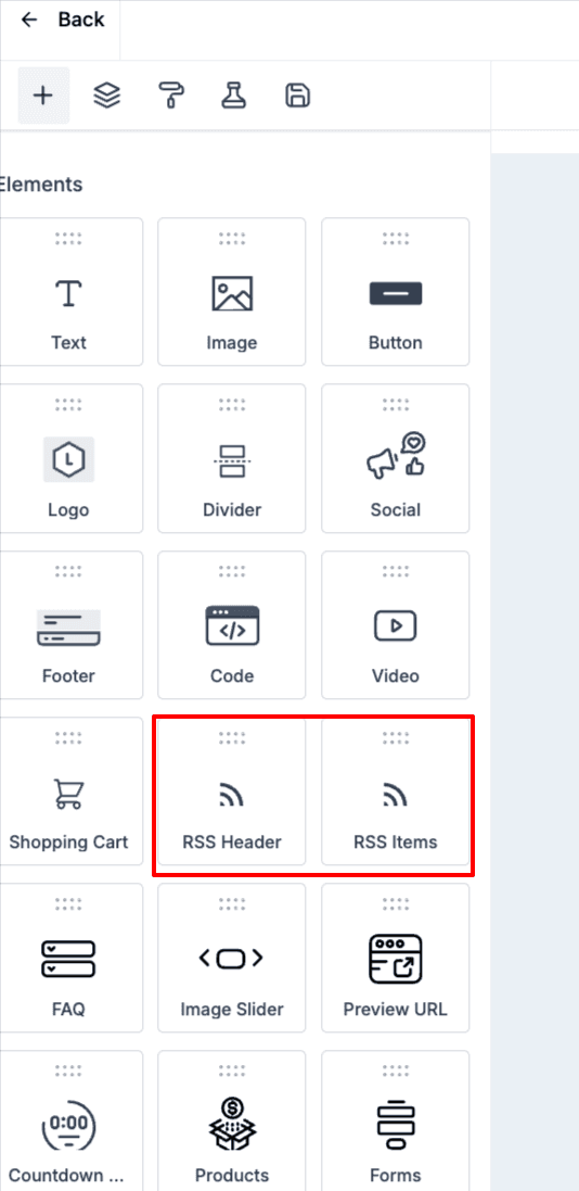 Schermata 2 — Guida base alle Campaign RSS