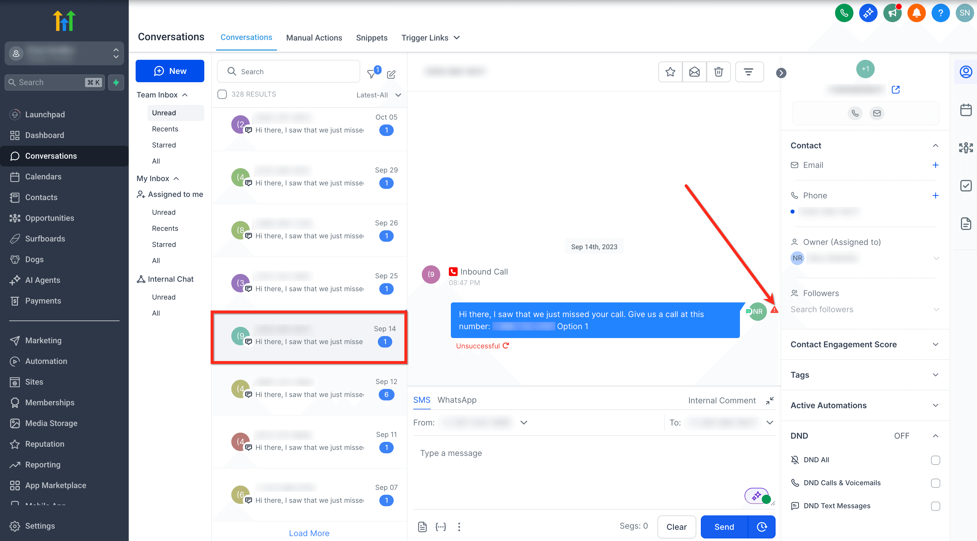 Schermata 2 — Capire gli Errori Comuni di Consegna SMS