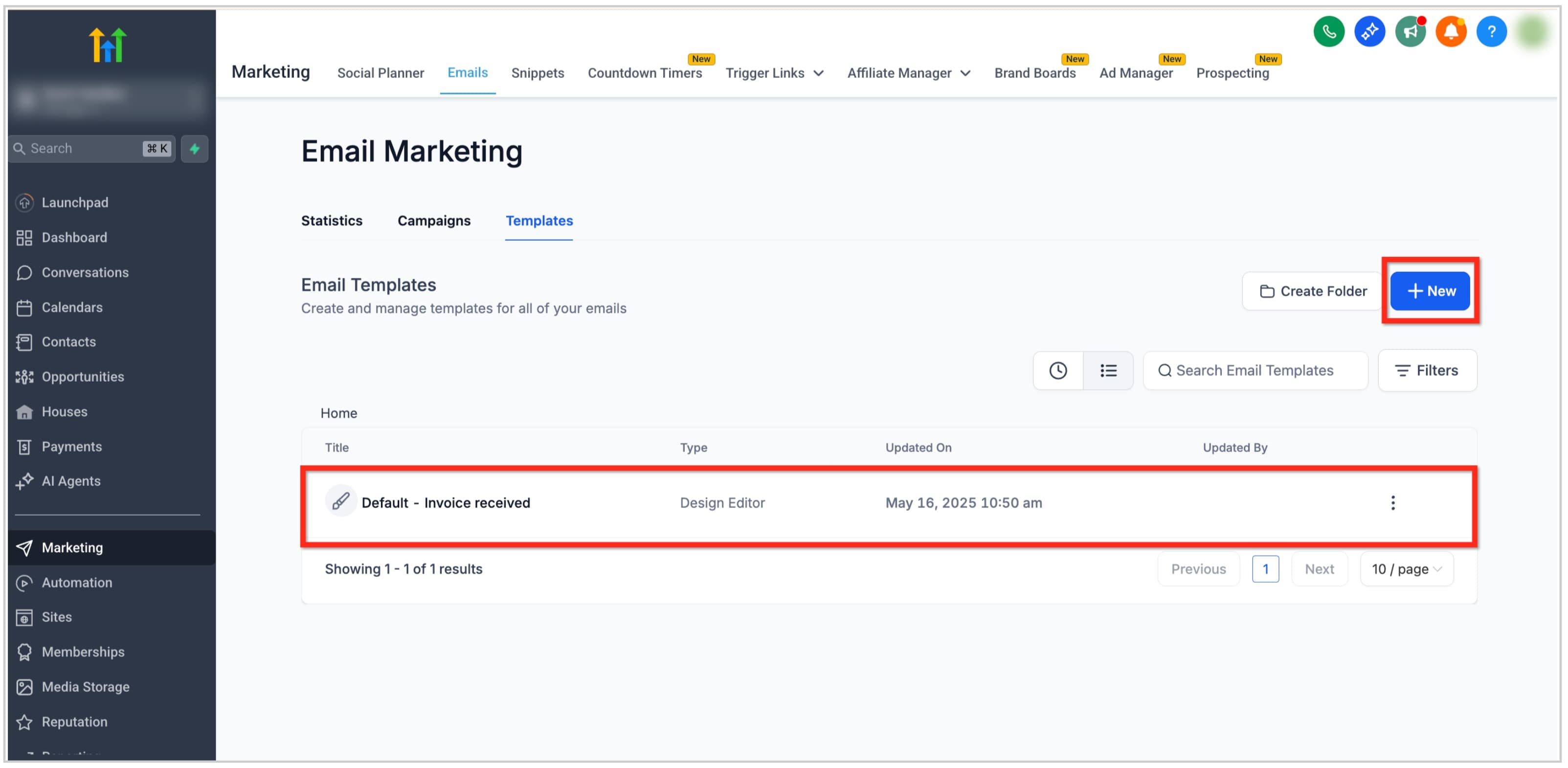 Schermata 2 — Elemento Immagine nell'Email Builder