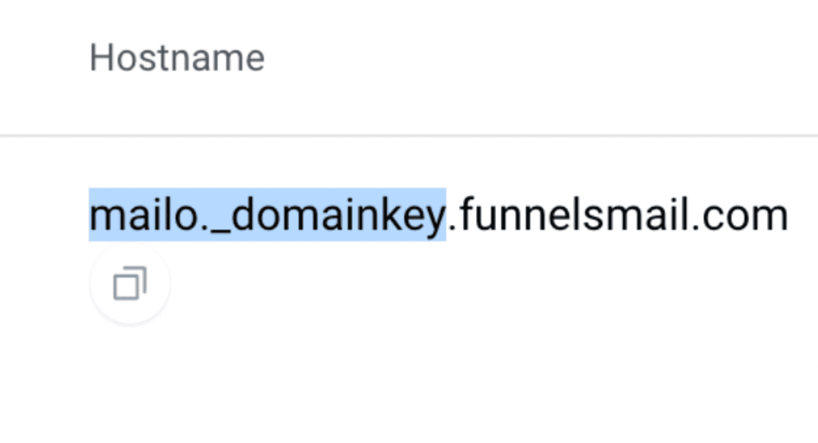 Esempio DKIM con dominio principale