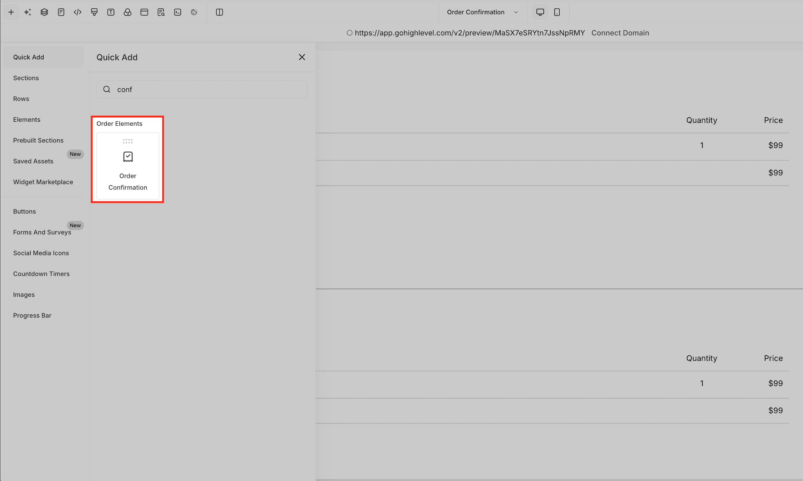 Schermata 9 — Come usare l'Order Upsell nei Form
