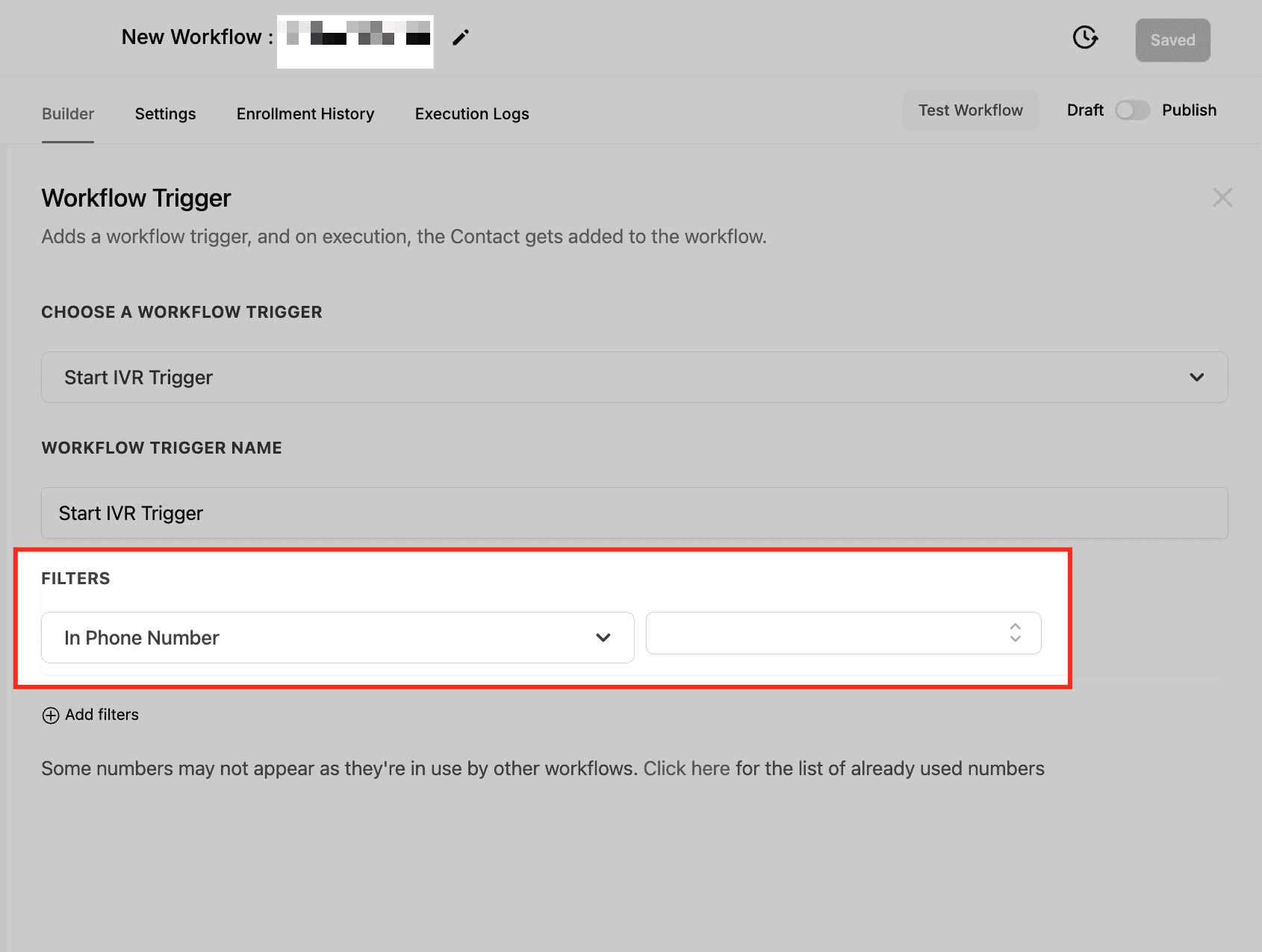 Schermata 8 — Guida all'IVR (Interactive Voice Response) - Trigger e Azioni