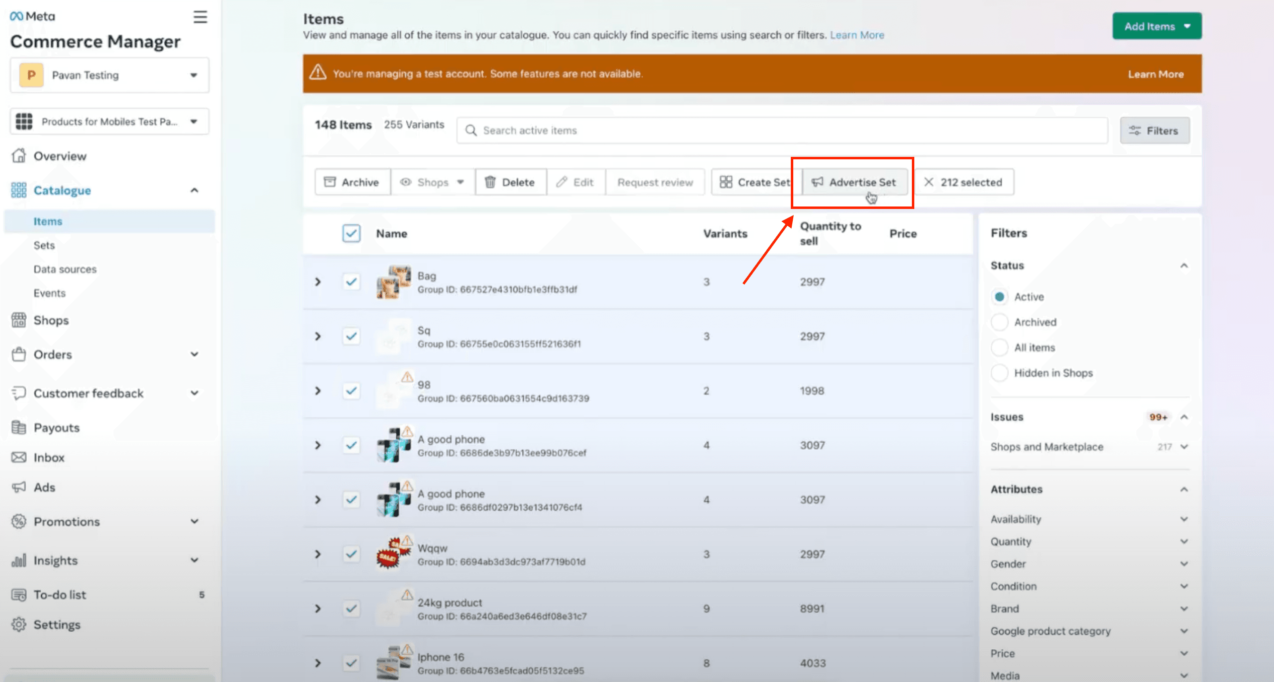 Schermata 27 — Come vendere prodotti su Facebook e Instagram Shops?
