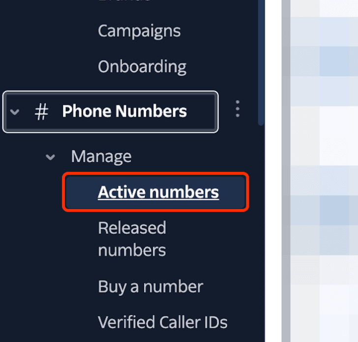 Schermata 7 — Configurare i webhook per ricevere chiamate in entrata, messaggi e aggiornamenti di stato delle chiamate (per utenti Twilio)