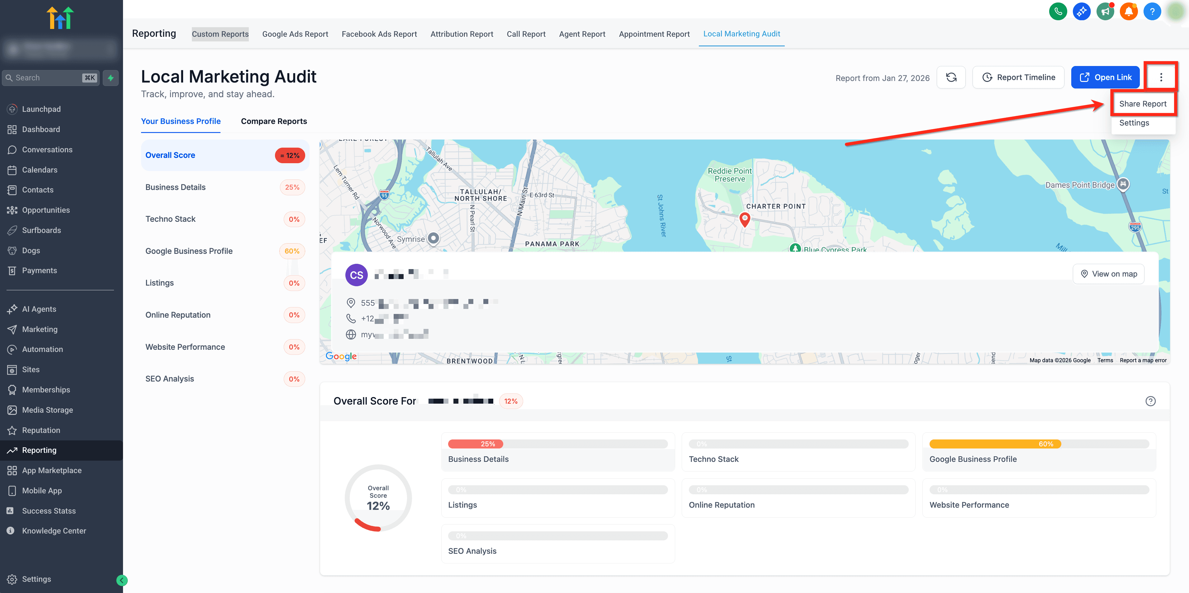Schermata 17 — Come usare gli Audit di Marketing Locale e i Report Comparativi per la crescita strategica
